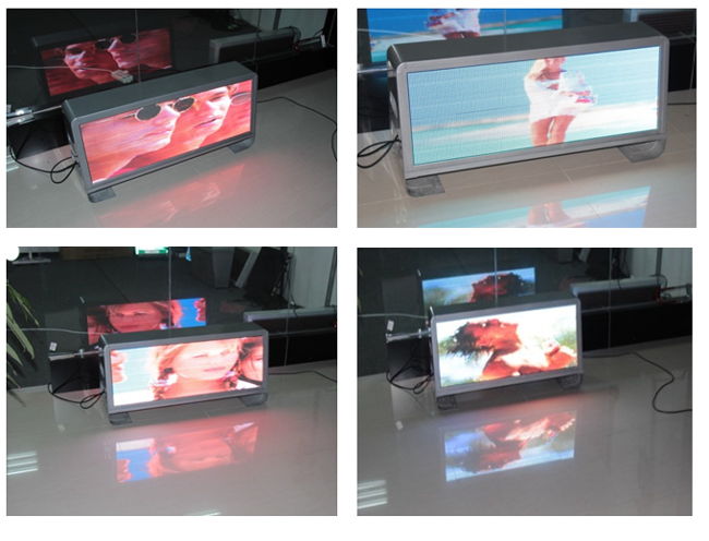 Teste conduzido parte superior da exposição do táxi P6
